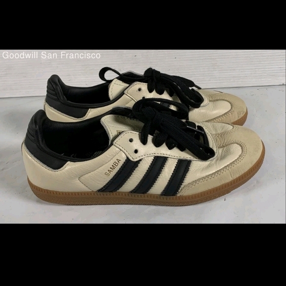 Adidas Samba OG Men's Sneakers - Cream and Black - Picture 2 of 8